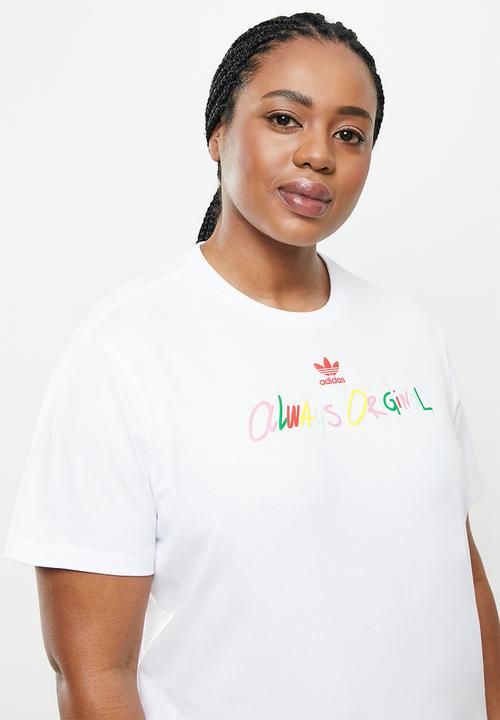 adidas Originals - Plus graphic tee - white