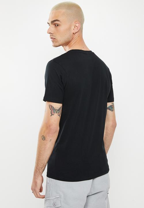 Crosshatch - Helston ch panel & print tee - black