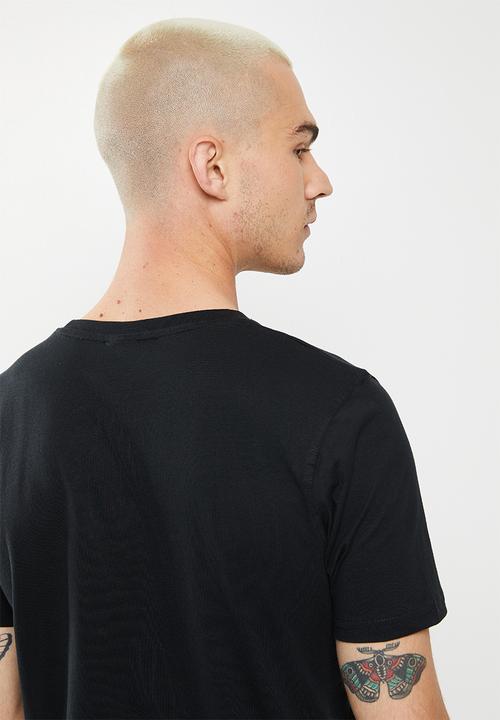 Crosshatch - Helston ch panel & print tee - black