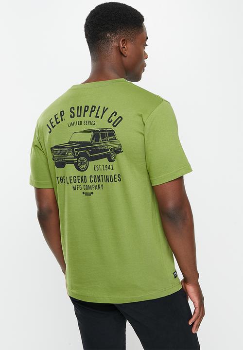 JEEP - Jeep fashion print graphic tees - green wonder