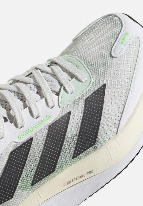 adidas Performance - Adizero boston 11 m - crystal white/night met./linen green