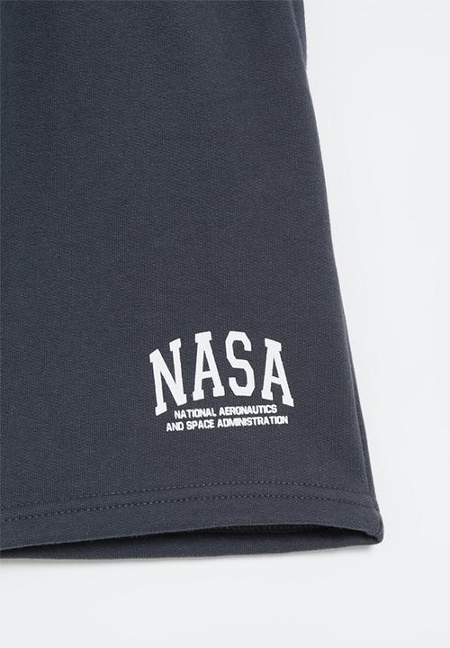 Superbalist - NASA sweat shorts - charcoal