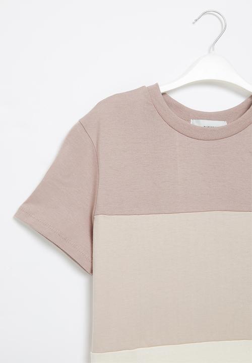 Superbalist - Colour block T-shirt - brown 