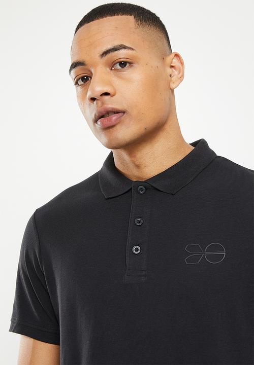 Crosshatch - Pendles polo - black