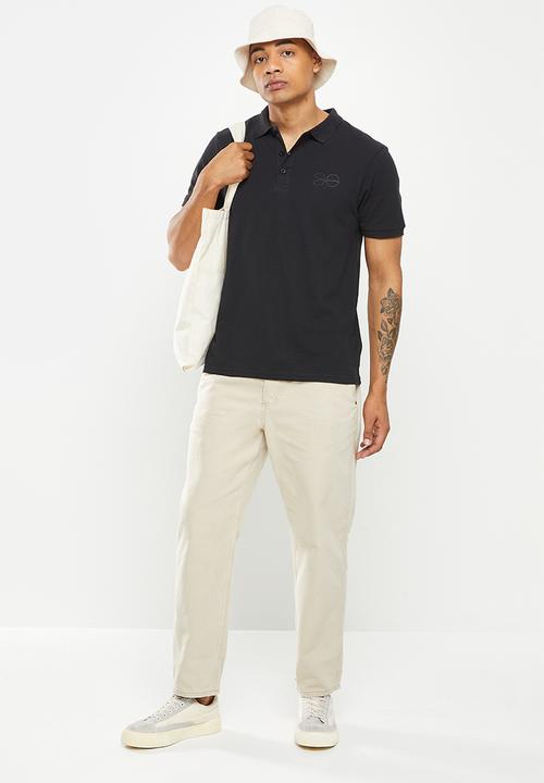Crosshatch - Pendles polo - black