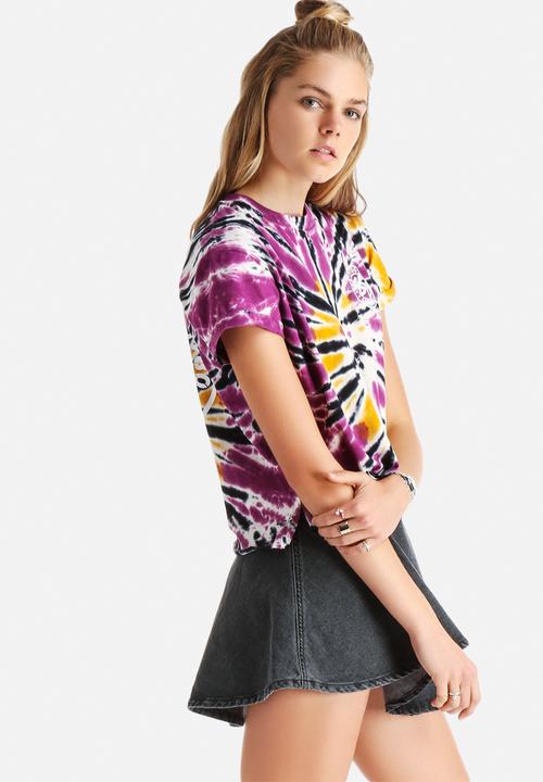Stussy - Roots Tiedye Crop Tee