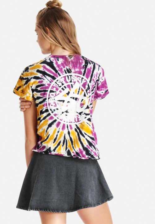Stussy - Roots Tiedye Crop Tee