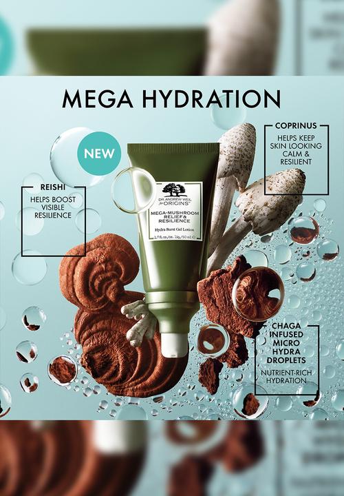 Origins - Mega-Mushroom™ Relief & Resilience Hydra Burst Gel Lotion