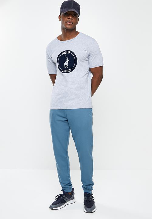 POLO - Cuffed fleece jogger - blue