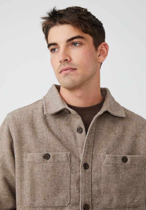 Cotton On - Heavy overshirt - taupe