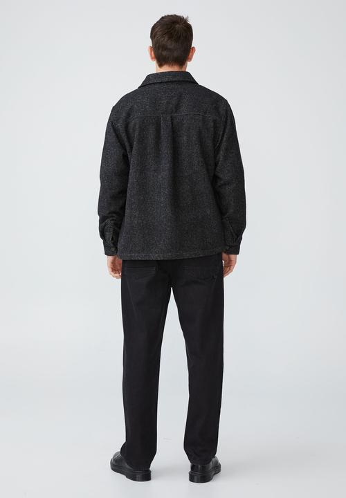 Cotton On - Heavy overshirt - washed black