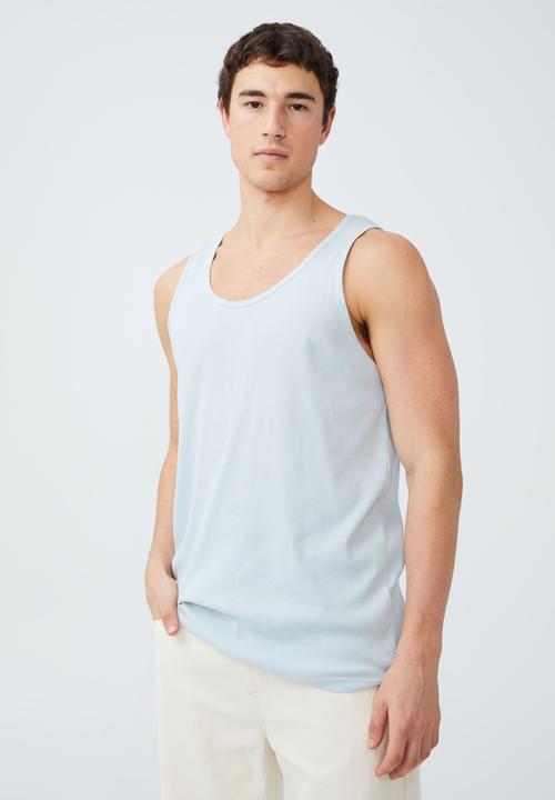 Cotton On - Loose fit rib tank - blue haze