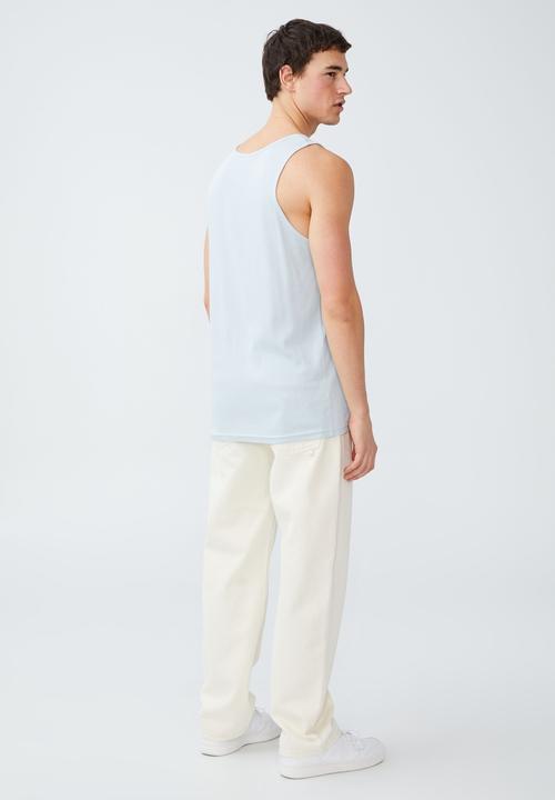Cotton On - Loose fit rib tank - blue haze