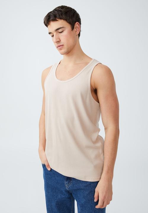 Cotton On - Loose fit rib tank - cloud pink