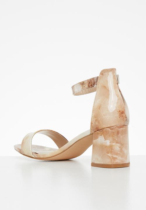 Butterfly Feet - Graphite 1 ankle tie block heel - neutral