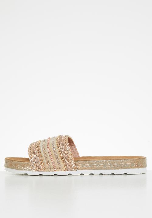 Butterfly Feet - Amaia 1 espadrille slide - rose gold