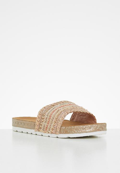 Butterfly Feet - Amaia 1 espadrille slide - rose gold