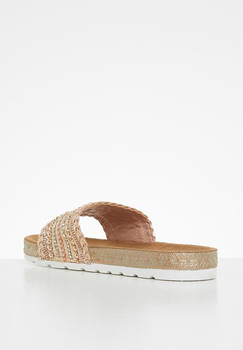 Butterfly Feet - Amaia 1 espadrille slide - rose gold
