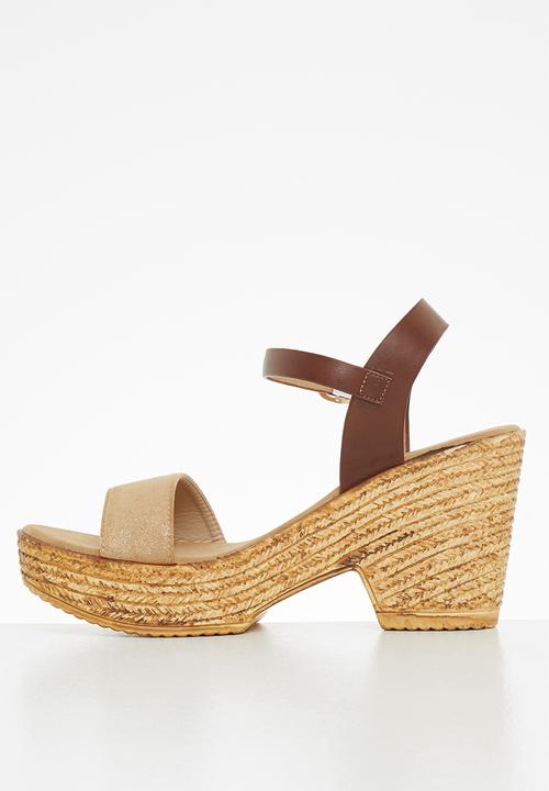 Butterfly Feet - Celine 1 espadrille block heel - beige