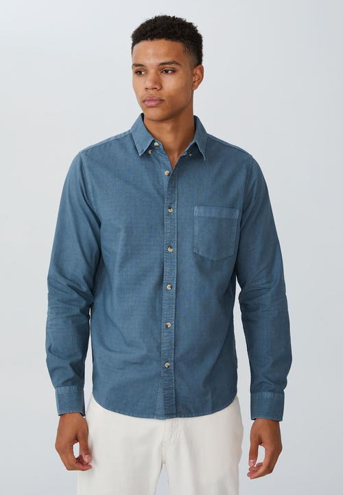 Cotton On - Mayfair long sleeve shirt - vintage denim blue