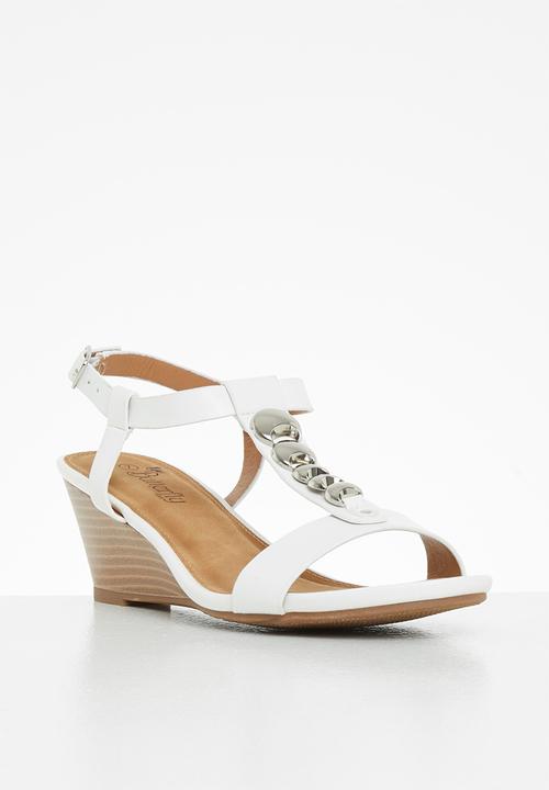 Butterfly Feet - Shani 2 wedge heel - white