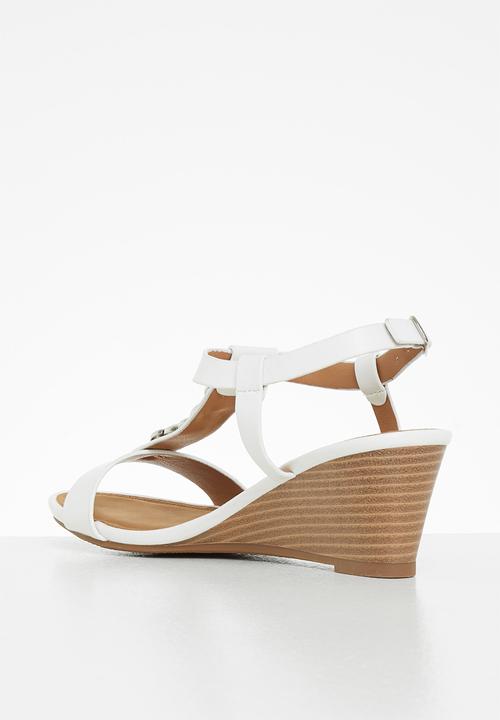Butterfly Feet - Shani 2 wedge heel - white