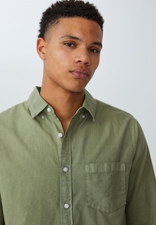 Cotton On - Mayfair long sleeve shirt - vintage sage