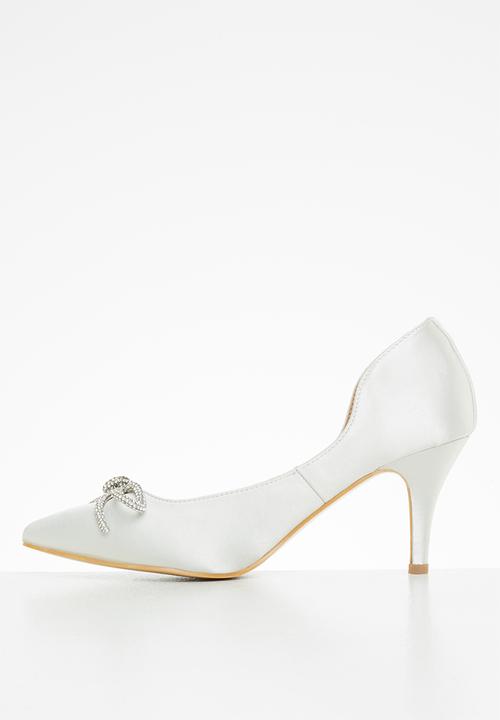 Butterfly Feet - Abbi 2 court stiletto heel - silver