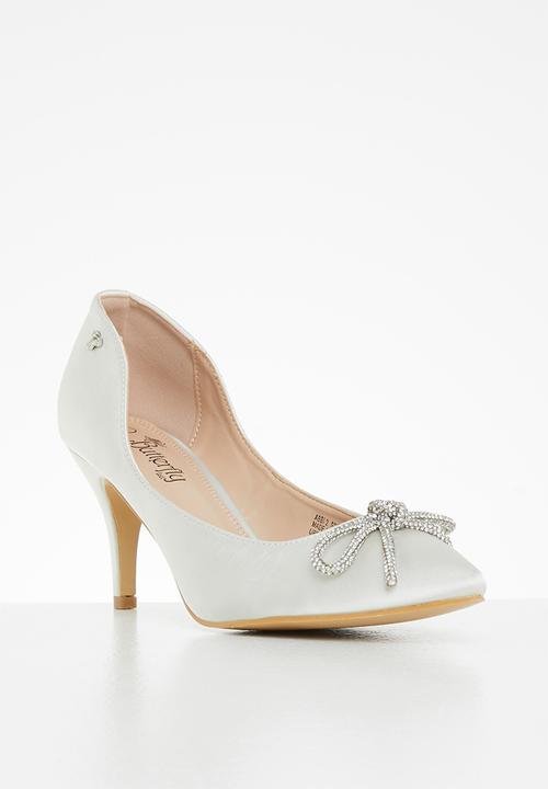 Butterfly Feet - Abbi 2 court stiletto heel - silver