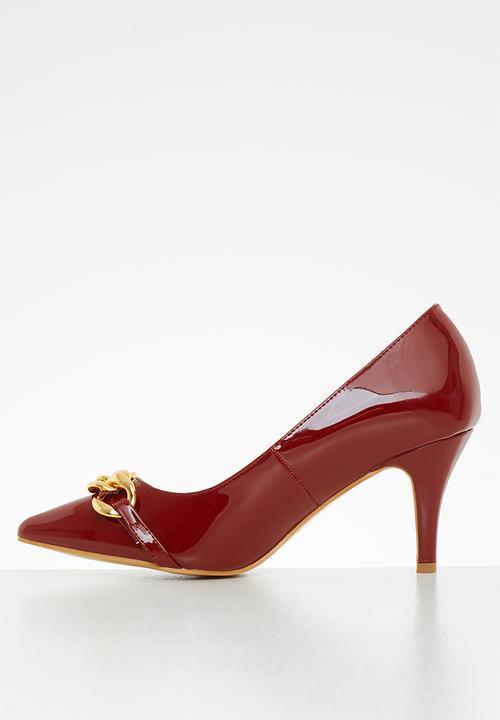 Butterfly Feet - Abbi 1 court stiletto heel - red