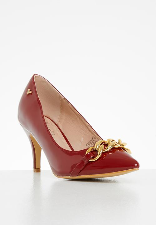 Butterfly Feet - Abbi 1 court stiletto heel - red