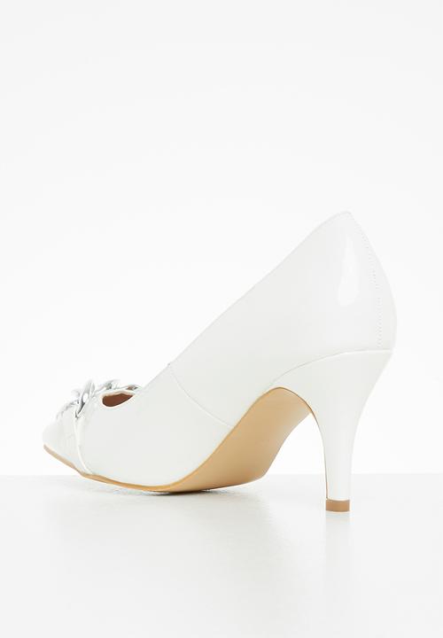 Butterfly Feet - Abbi 1 court stiletto heel - white