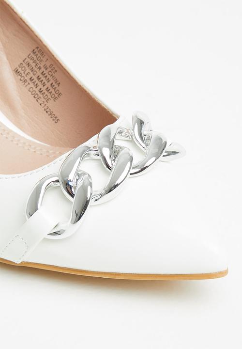 Butterfly Feet - Abbi 1 court stiletto heel - white