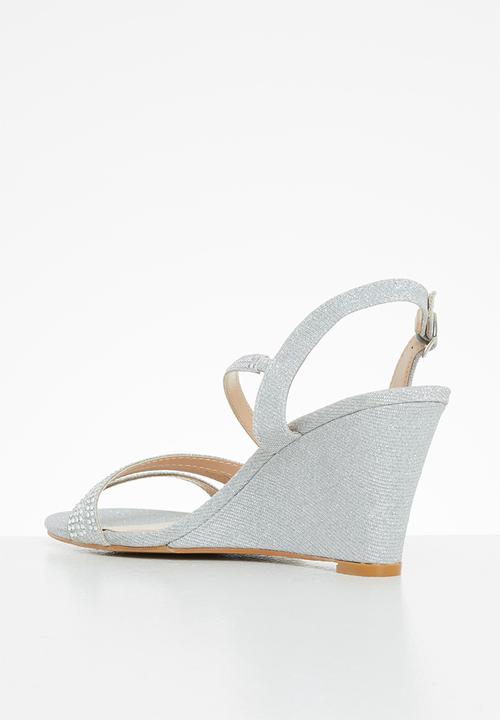 Butterfly Feet - Marly 3 wedge heel - silver