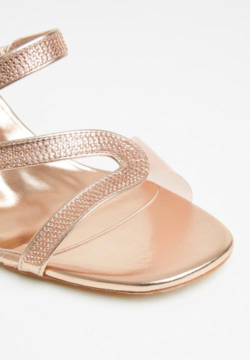 Butterfly Feet - Marly 2 mule wedge heel - rose gold