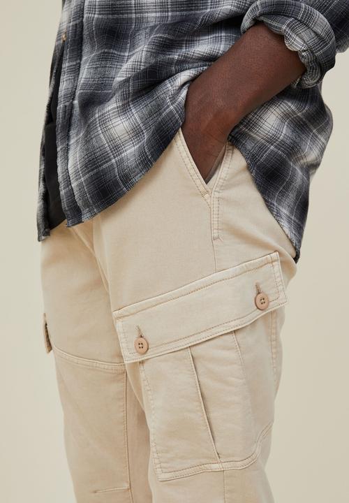 Cotton On - Military cargo pant - cashew