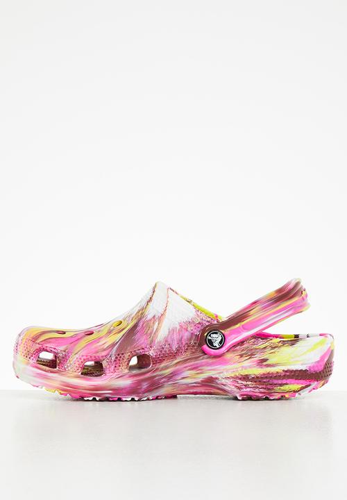 Crocs - Classic marbled clog - electric pink 