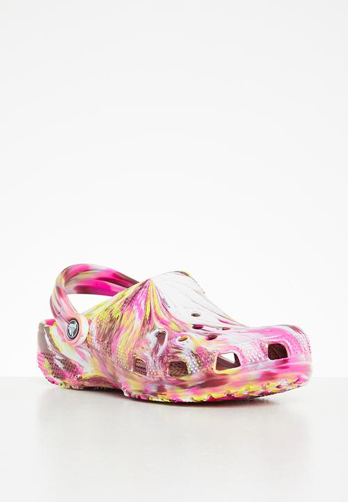 Crocs - Classic marbled clog - electric pink 
