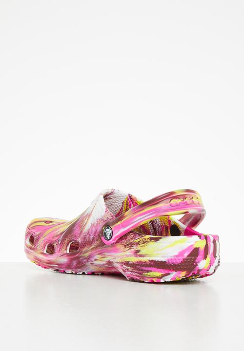 Crocs - Classic marbled clog - electric pink 