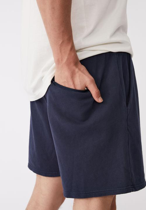 Cotton On - Pigment fleece short - pigment true navy