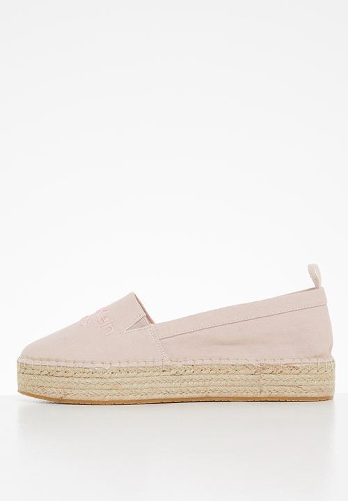 Calvin Klein - Flatform espadrilles - pale conch shell