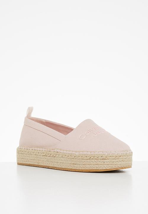 Calvin Klein - Flatform espadrilles - pale conch shell