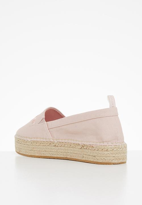 Calvin Klein - Flatform espadrilles - pale conch shell