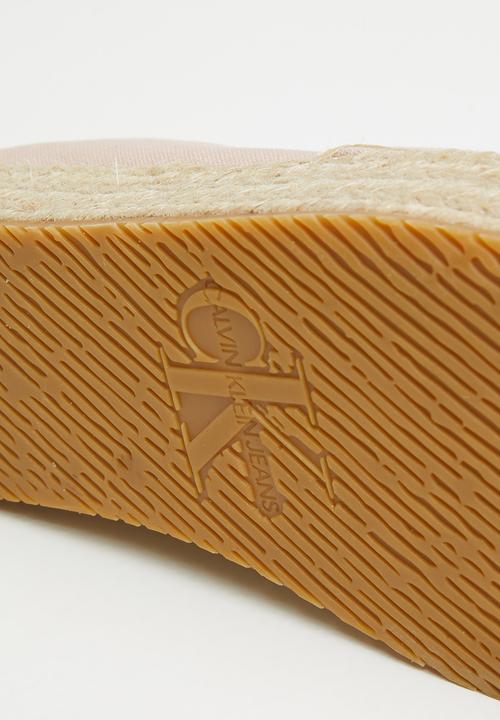 Calvin Klein - Flatform espadrilles - pale conch shell