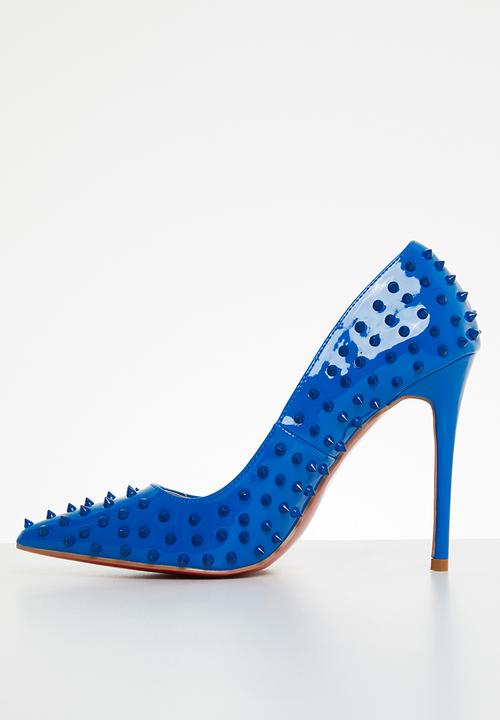 Miss Black - Killer3 barely there court heel - blue