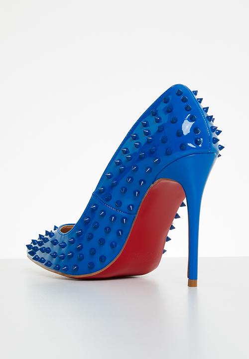 Miss Black - Killer3 barely there court heel - blue