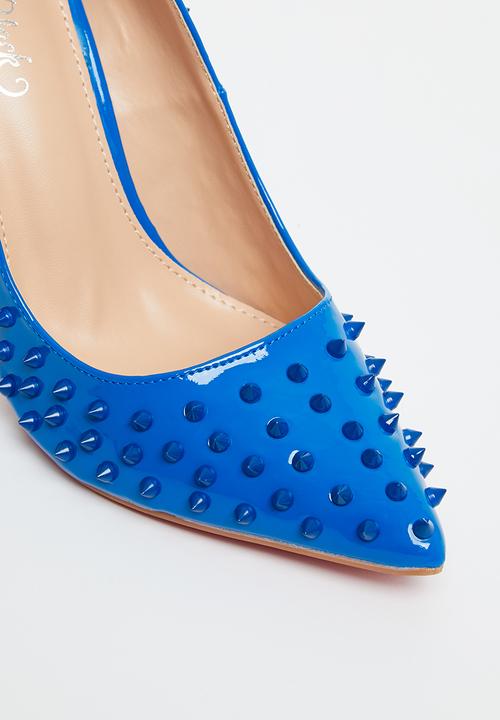 Miss Black - Killer3 barely there court heel - blue