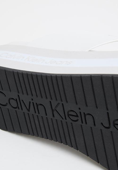 Calvin Klein - Flatform sandal crisscross - bright white