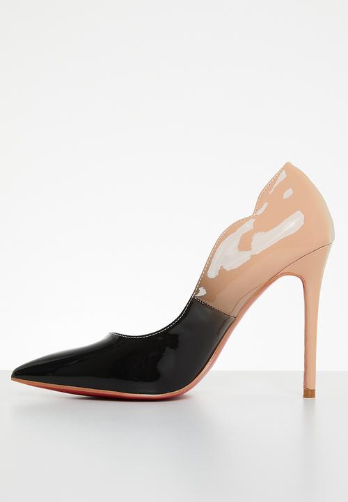Miss Black - Lou20 barely there court heel - neutral combo