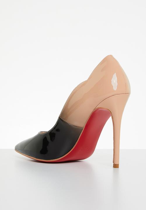 Miss Black - Lou20 barely there court heel - neutral combo